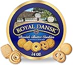 Royal Dansk Danish Butter Cookies, Premium Assorted Cookies in a Gift Tin, Great for Sharing and Gifting, 24 oz