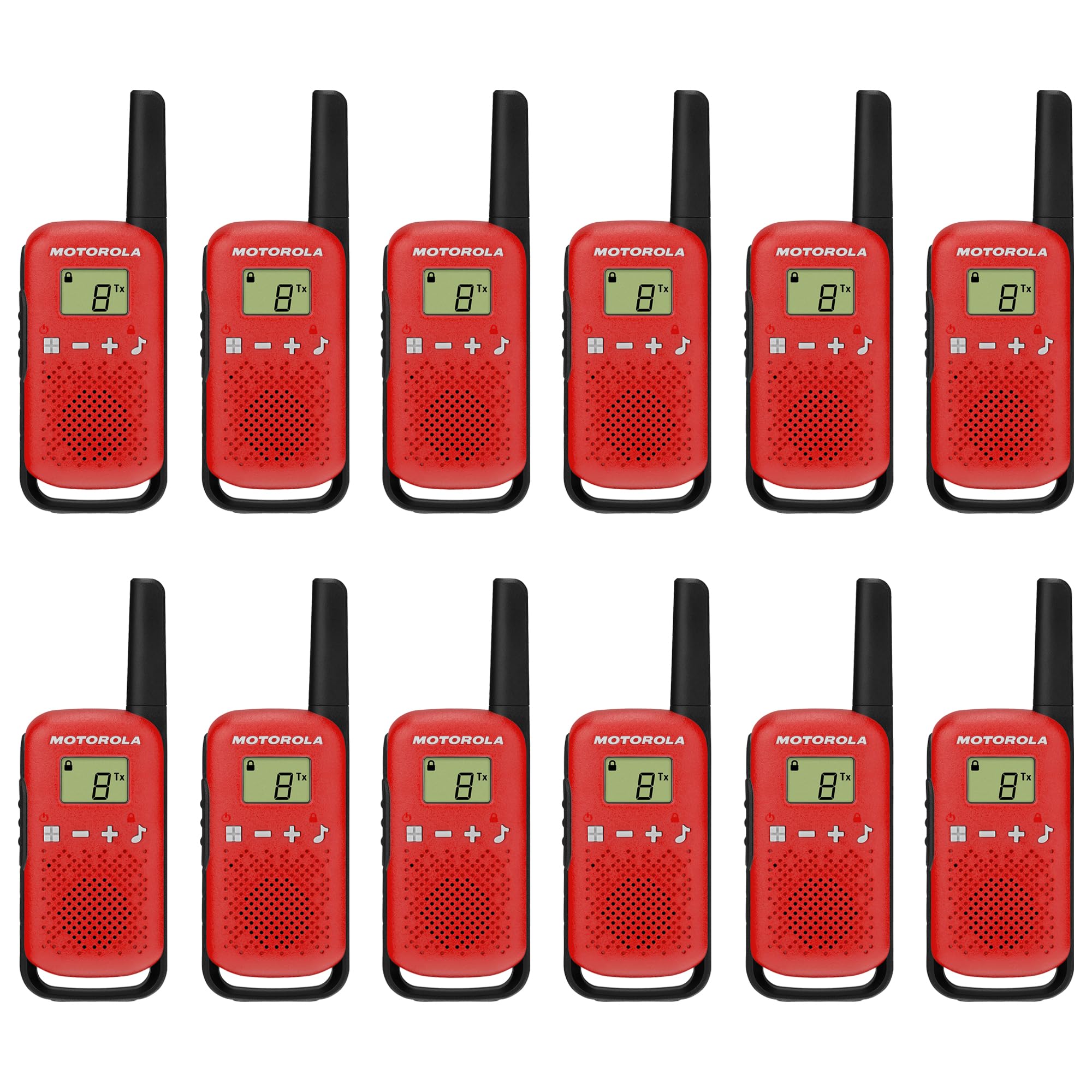 Motorola Solutions T110 16 mi. Two-Way Portable Radio 12-Pack