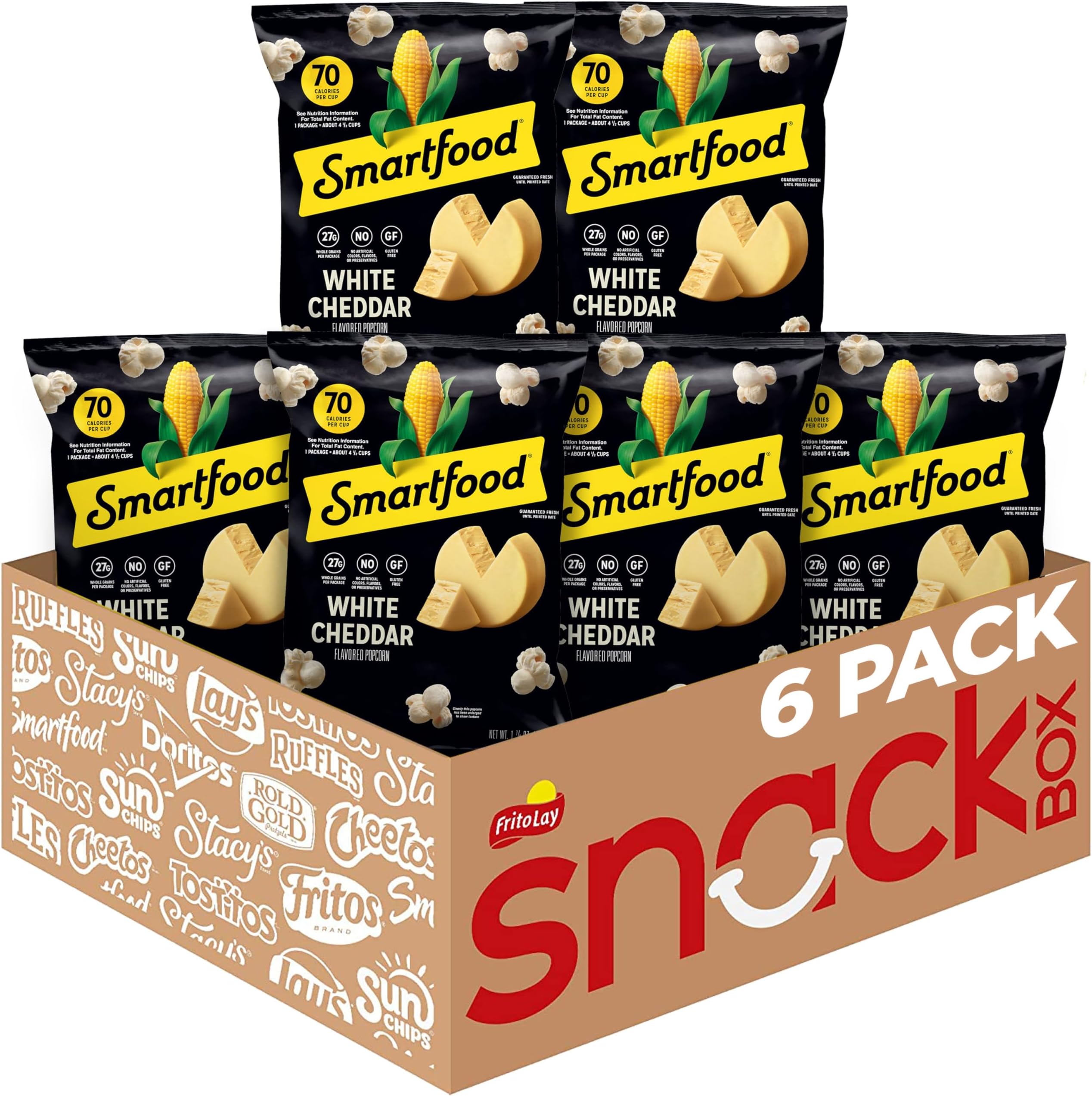 - Popcorn, White Cheddar, 1.875 Oz (Pack of 6)
