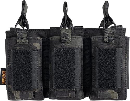 Miniatura 109 de EXCELLENT ELITE SPANKER Funda para rifle elástico Mag M4 M14 M16 AK AR para rifle elástico M4 M14 M16 AK AR para bolsa de pistola Mag Doble-Negro