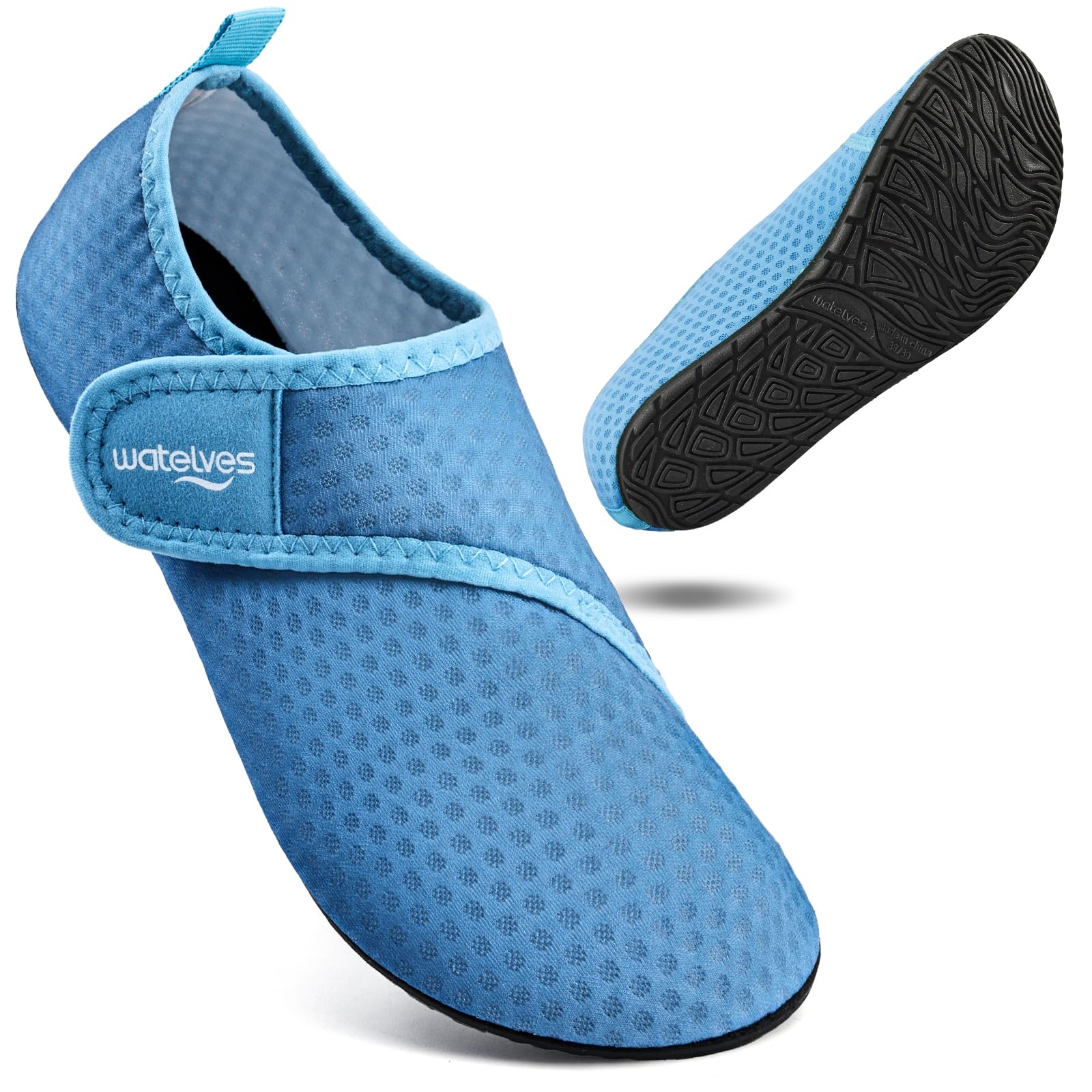 WateLves Badeschuhe Wasserschuhe Herren Damen Schwimmschuhe Strandschuhe Aquaschuhe Schnell Trocknend Breathable Surfschuhe Beach Pool Unisex