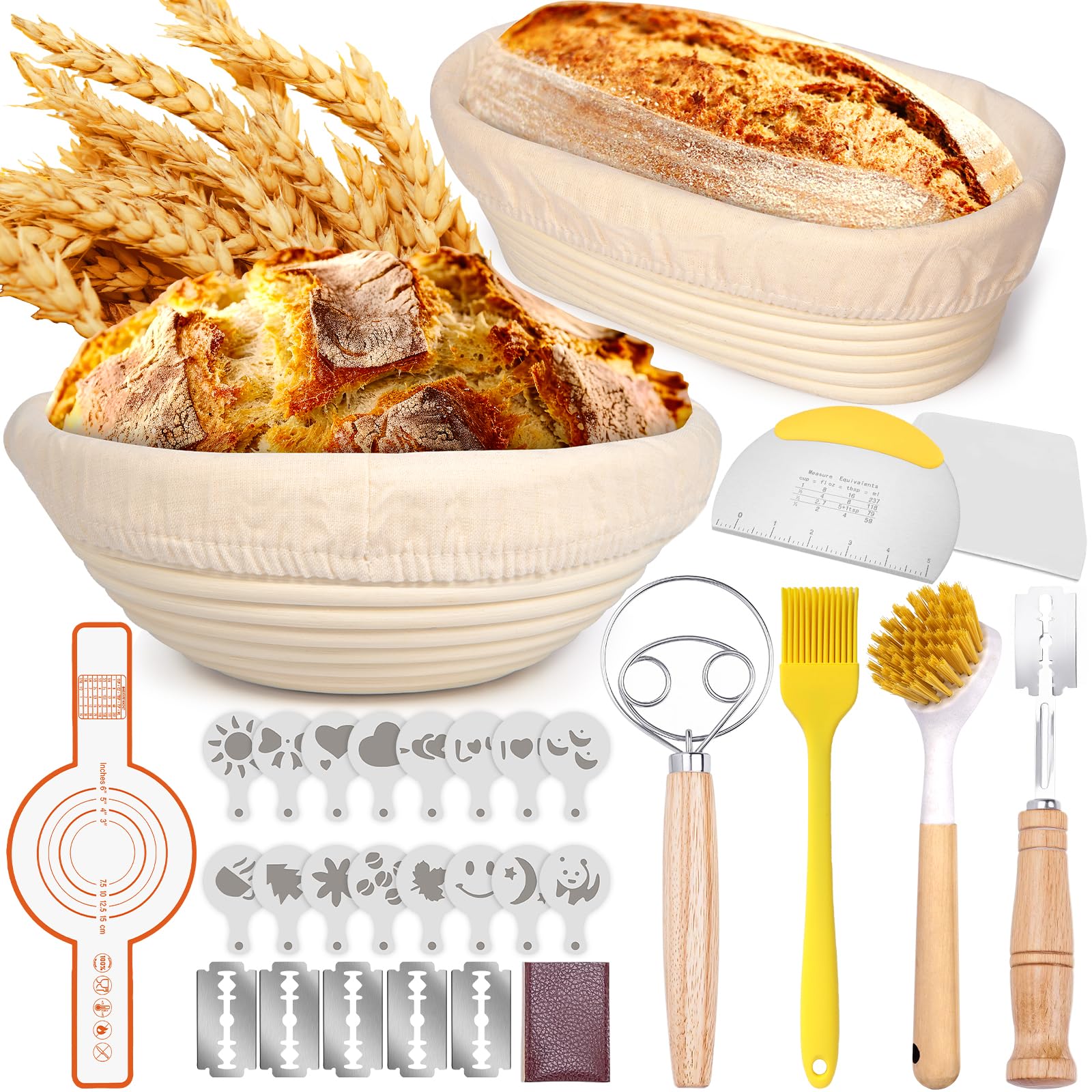 panier de fermentation avec doublure