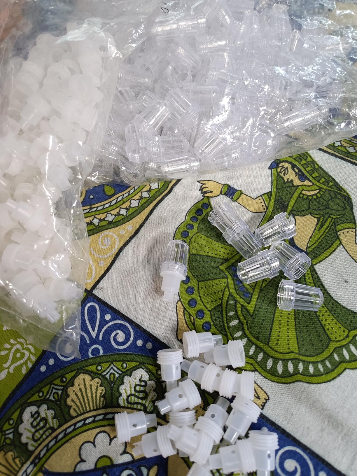 Buy LED Series Caps with Holder White Cap and holder (50 Pair) (Chiku