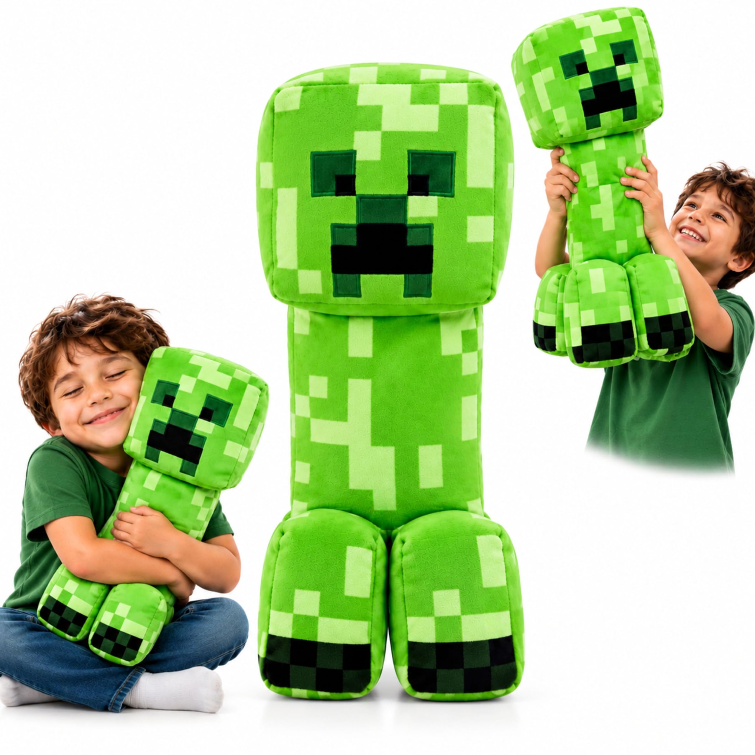 Minecraft Creeper Plush Toy 30cm - Super Soft Embroidered Gaming Character Plush for Kids, Premium Stuffed Soft Toy Gift for Toddlers, Minecraft Collectible Plush Teddy 3+