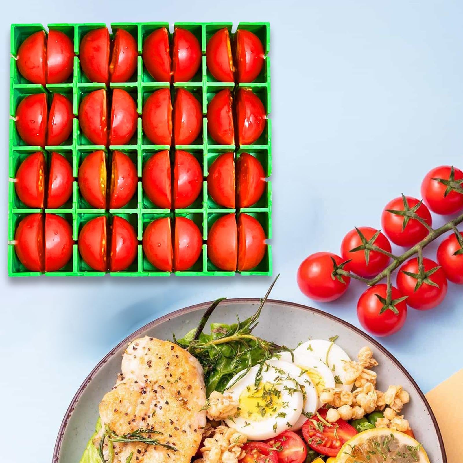 Coupe-tomates cerises, trancheur de quarts de tomates | Coupe-fruits facile - Coupe-tomates cerises facile à nettoyer, de qualité alimentaire, sans danger pour les collations, les, outil de décoratio