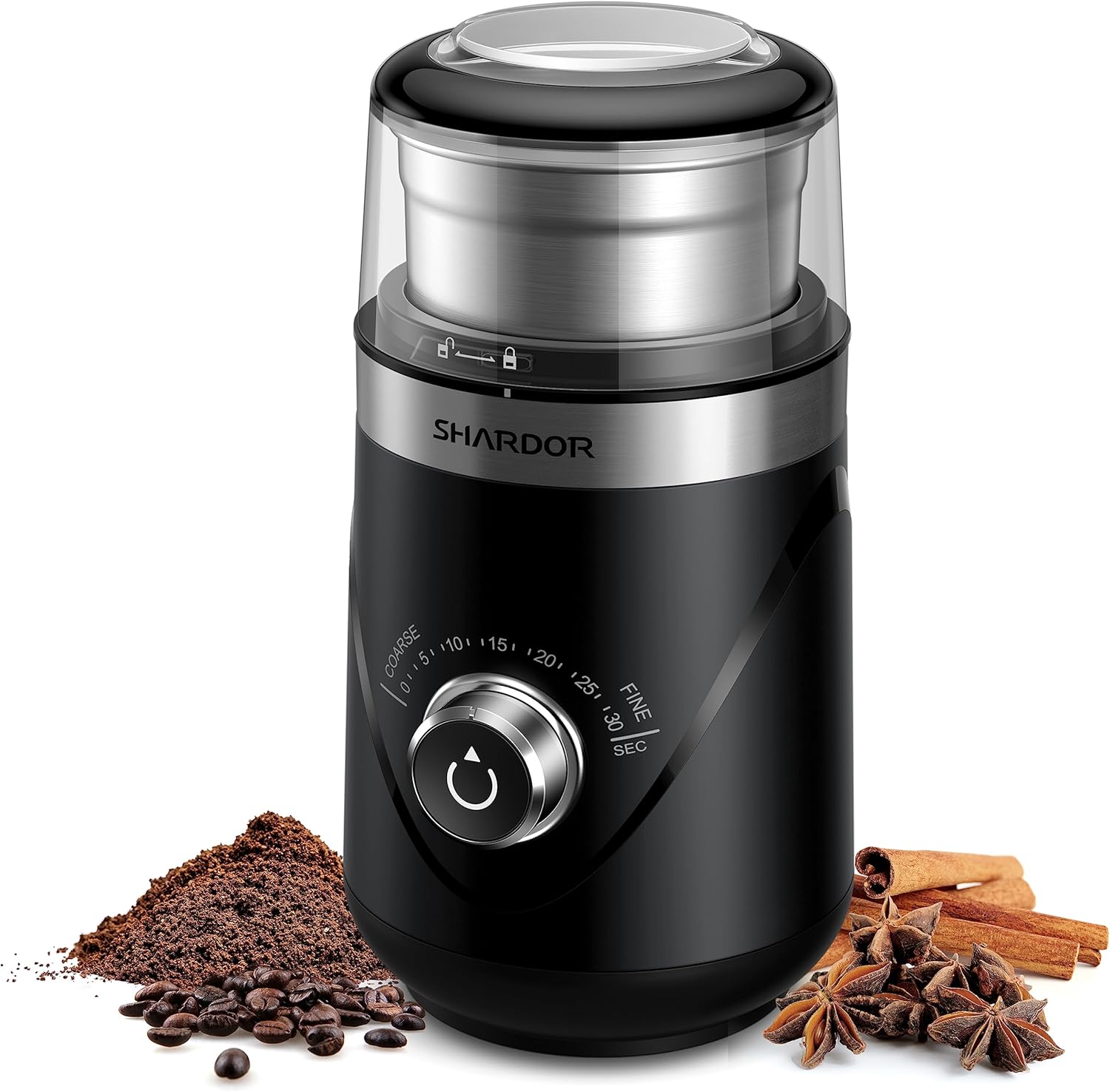 SHARDOR Electric Adjustable Stainless Steel Coffee Grinder