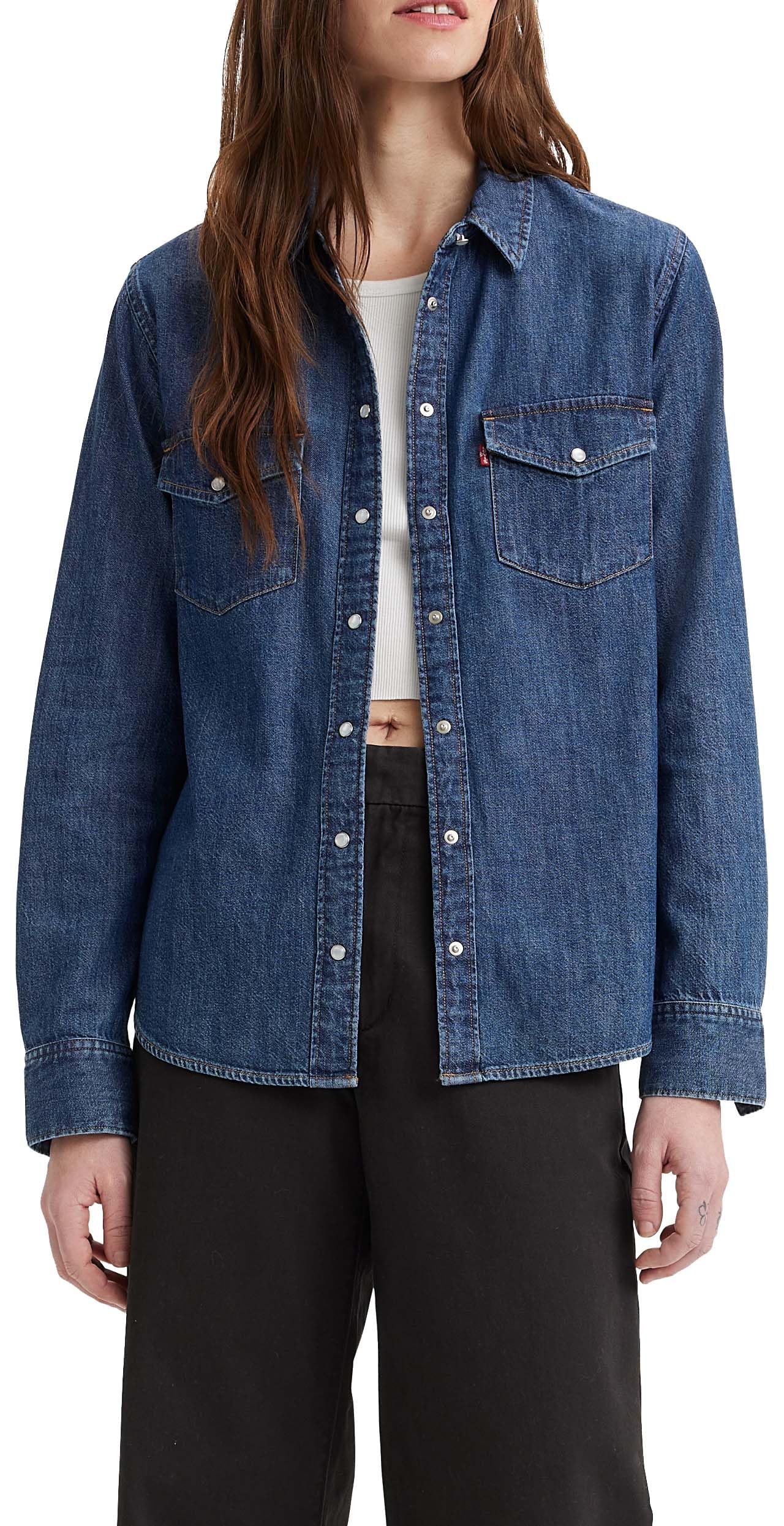 Levi's Women's Iconic Western Shirt, Air Space 3, XXS
