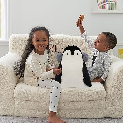 Miniatura 2 de DAVID ROCCO Almohada de felpa suave de pingüino y pingüino de peluche, lindos peluches para la familia, decoración de habitación, regalos de Navidad