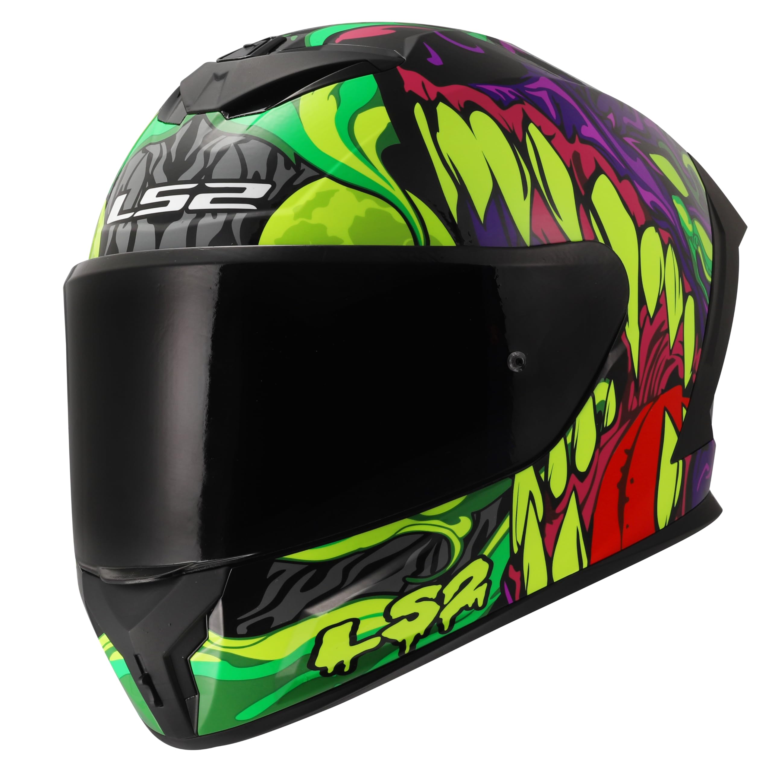 LS2, Casco Moto Integral RAPID III LYCANT Purple Green, M