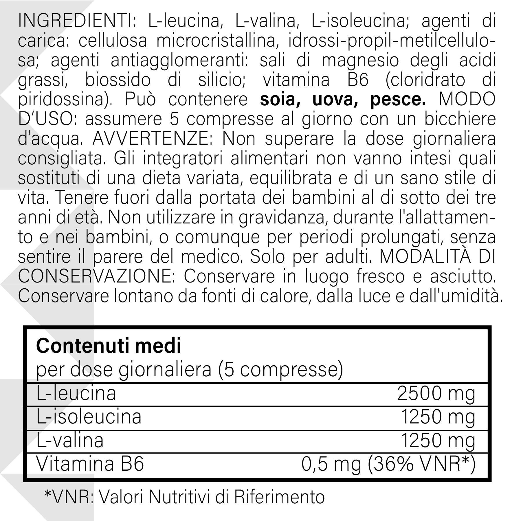 Aminoacidi Ramificati BCAA 2 1 1 500 Compresse RTP – con 25000 mg L-Leucina, L-Isoleucina e L-Valina – Vitamina B6 – Amminoacidi BCAA per Sport, Palestra e Pre Post Workout