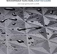 Vista 4 de SALLOUS Tapete para silla para suelo duro, 63" x 51" tapete para silla de oficina para suelo de madera dura, protector de suelo duro multiusos