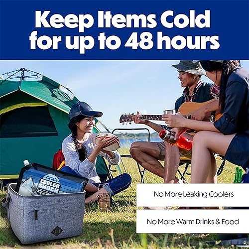 Miniatura 4 de Cooler Shock Reusable Ice Pack Set of5 - Long Lasting Cold Freezer Packs for Coolers  Lunch Bags - Compress for Knee Injuries Back Pain Relief