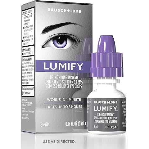 LUMIFY Eye Drops for Red Eyes, Redness Reliever for Brighter Looking Eyes, Works in 1 Minute & Lasts Up to 8 Hours, Eye Drops, 0.17 Fl Oz (5 mL)