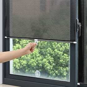 Cortinas Rolo para Janela com Ventosa,Para-sol Protetor Solar para Janela,Cortinas de escurecimento de Varanda Persiana PVC,Persiana Portátil para Janela Sala Cozinha Escritório,Carro (50x125cm)