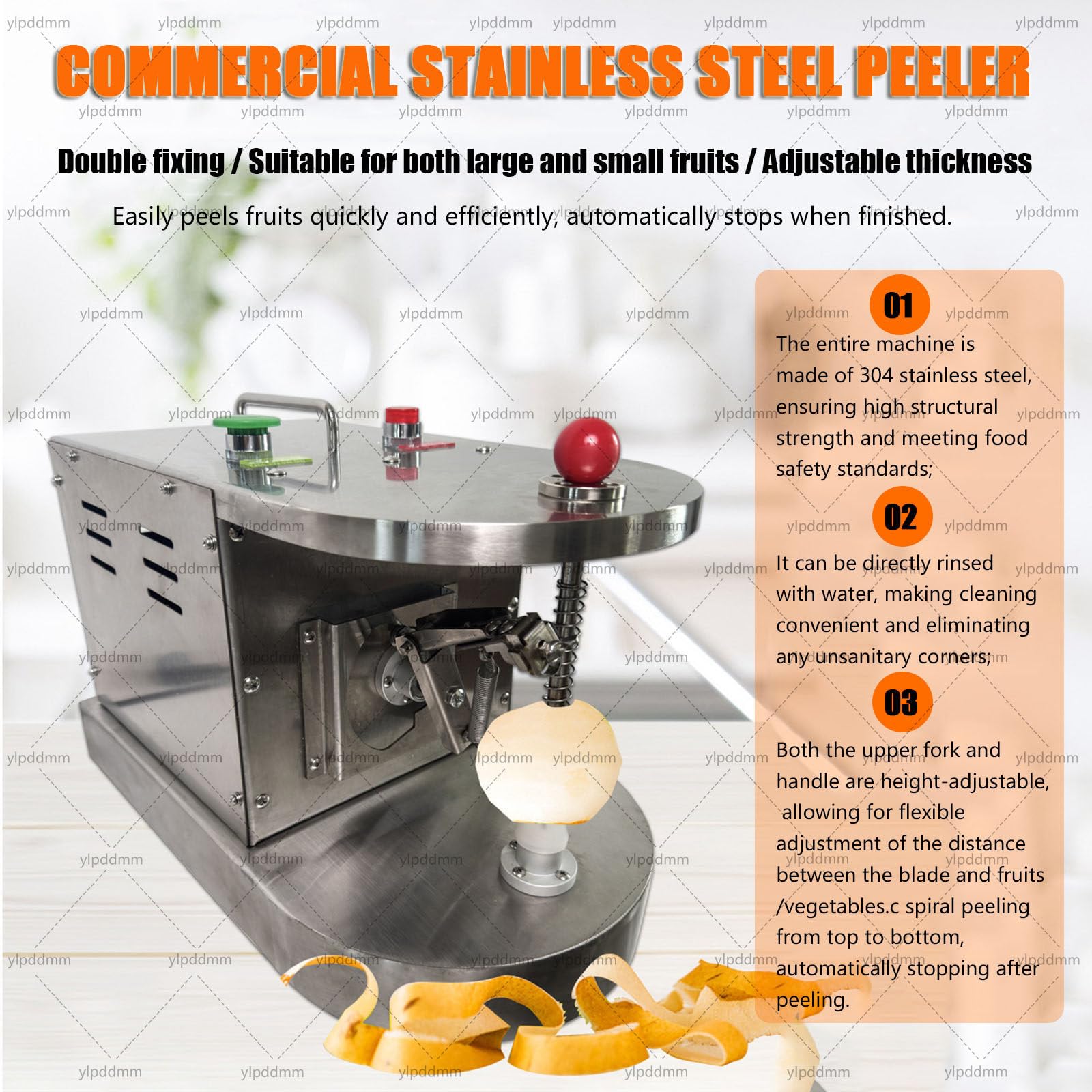 Peladora automática Comercial de Limones y Naranjas | Orange Peeler Profesional,Pelador electrico de patatas, naranjas, tomates, kiwis, melocotones y demas frutas o verduras