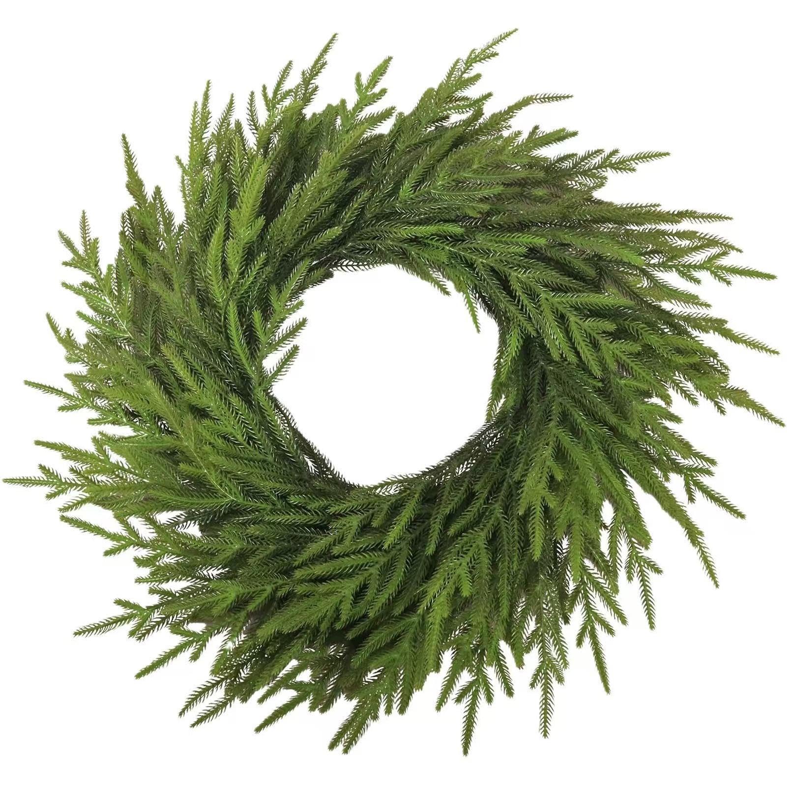 Garland de Navidad para barandilla de escaleras, Corona de Pino Artificial