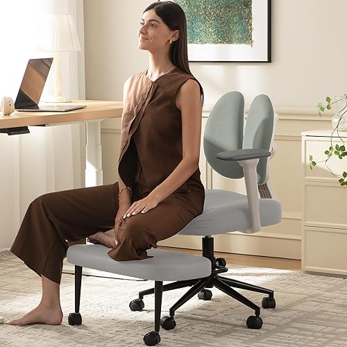 AreShark Criss Cross Office Chair with Armrest Wheels & Stretchable