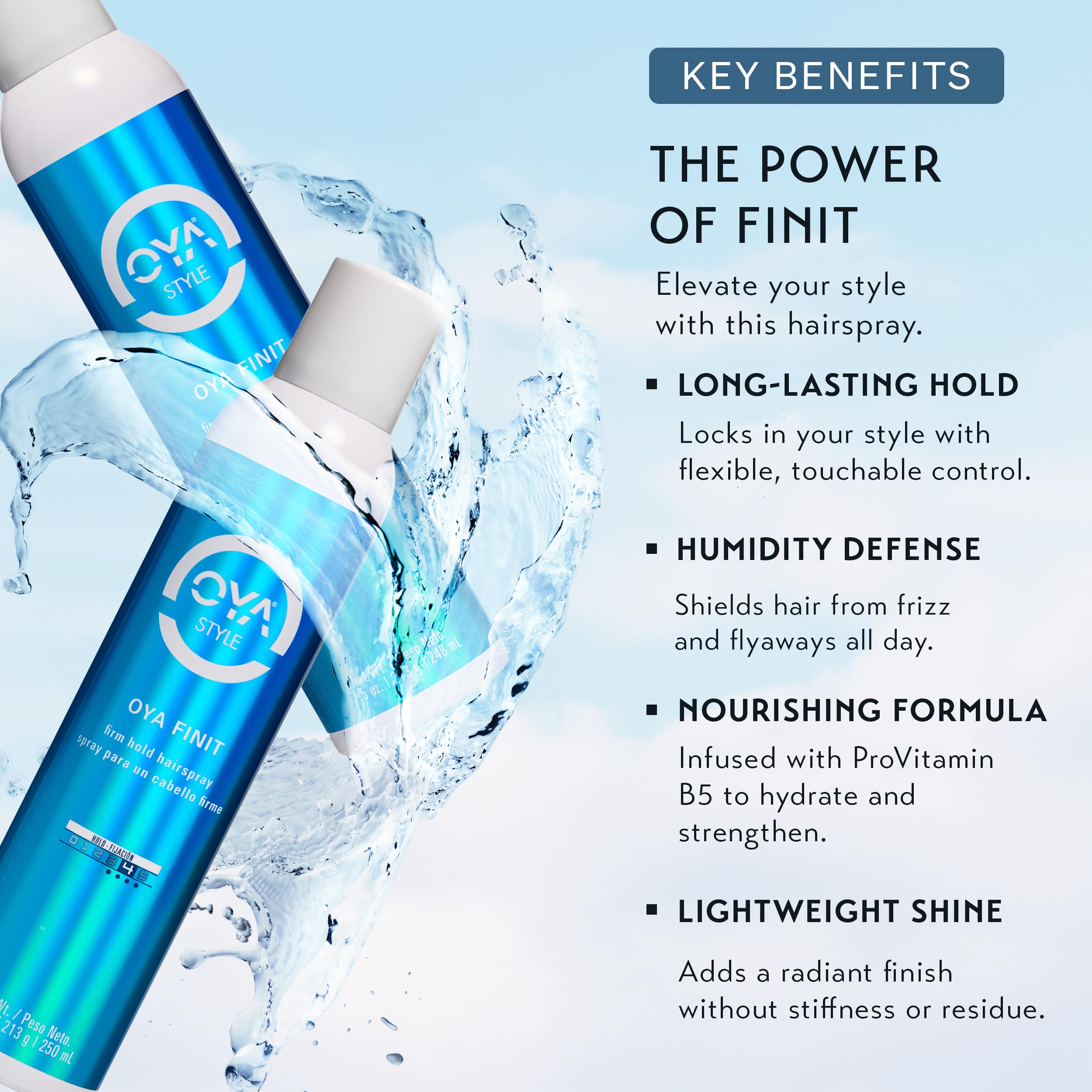 Oya Style Oya Finit - Spray para el cabello (7,5 oz)