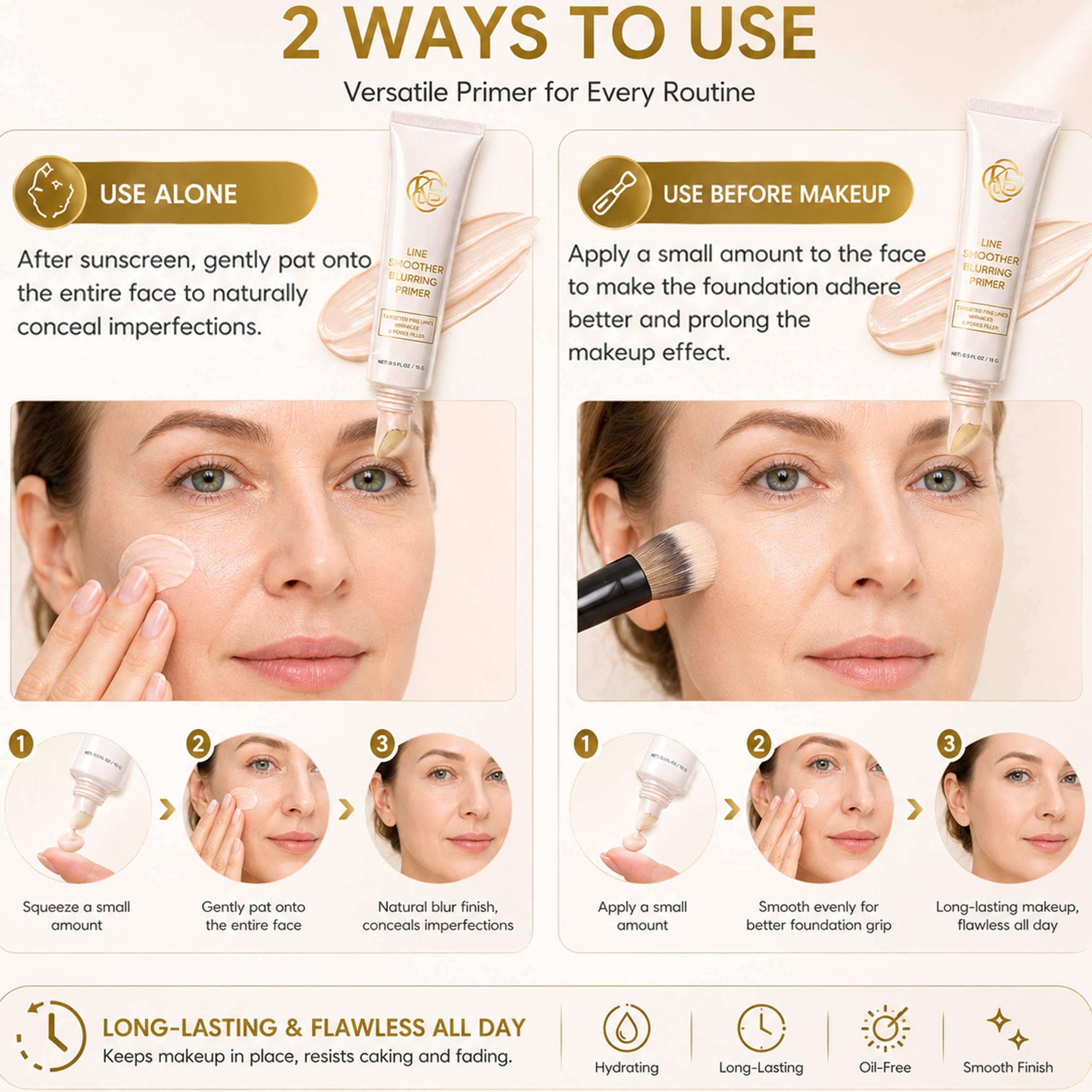 Line Smoother Fine Line Blurring Face Primer with Vitamin C & Niacinamide