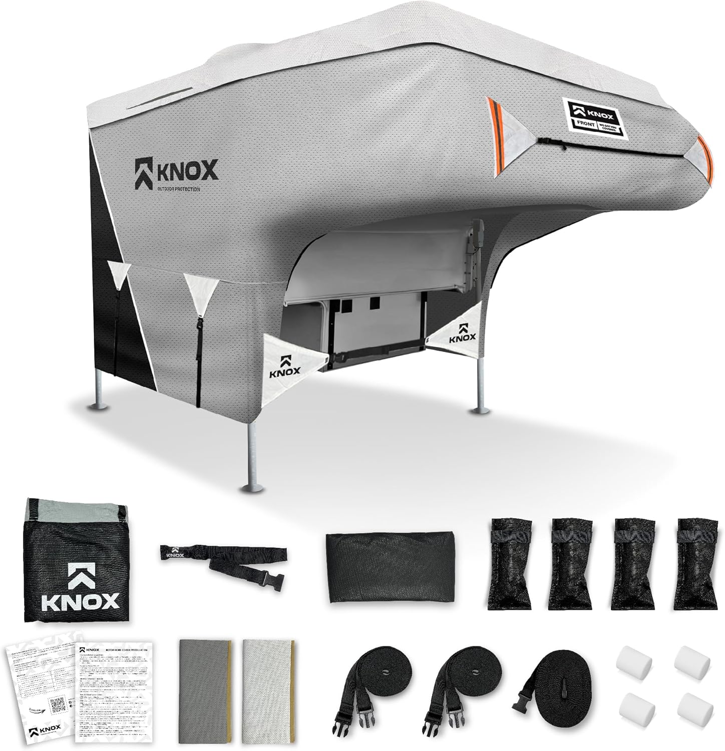 KNOX 3rd Gen RV Truck Camper Cover, Slide in Camper Cover, AntiTear 7