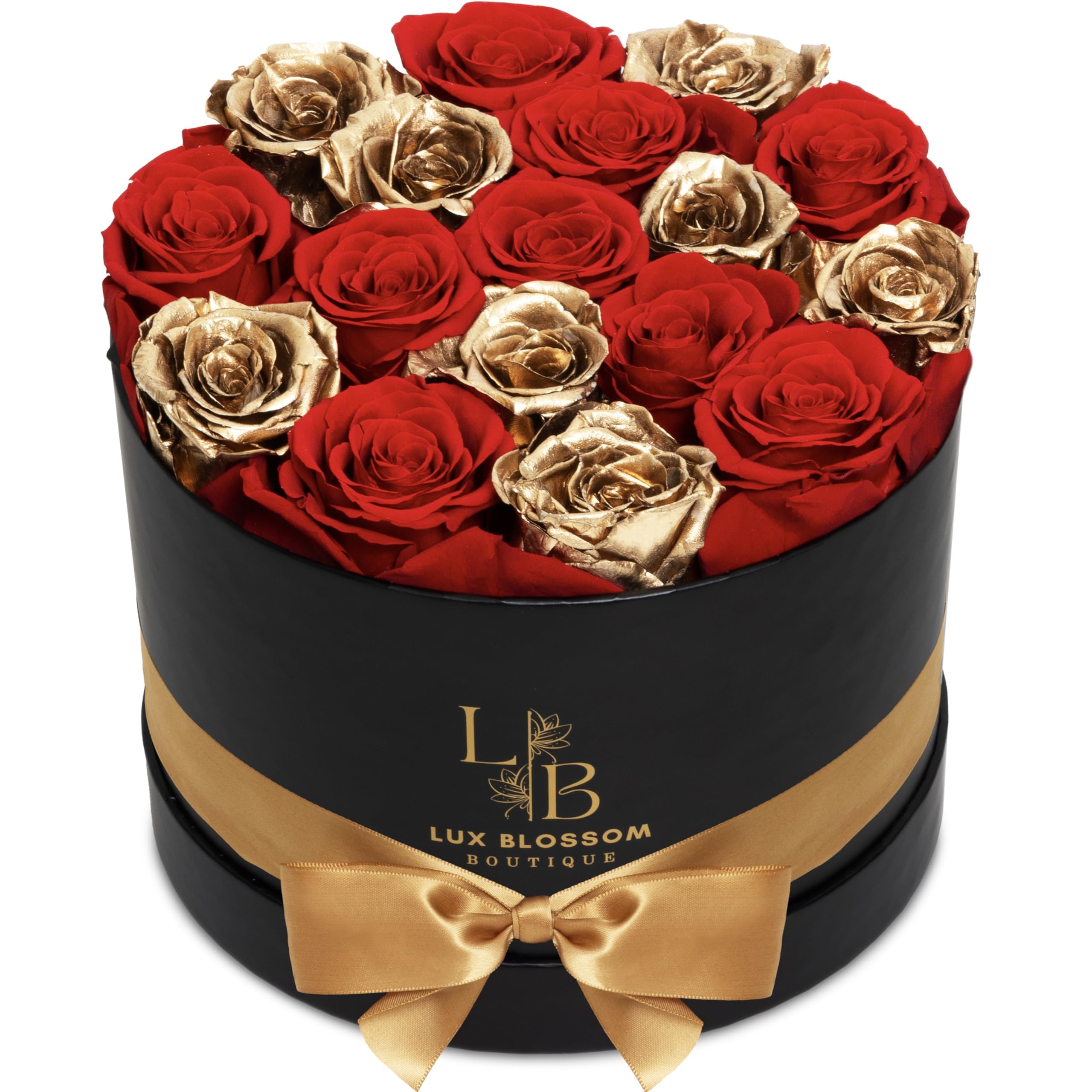 Amazon.com: LUX BLOSSOM BOUTIQUE 17 Forever Roses in a Box