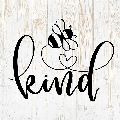 Bee Kind - Calcomanías de pared de abejas - Pegatinas de pared de abeja - Bee Happy Kind Beekeeper Bee Queen Honeycomb - Vaso para automóvil,