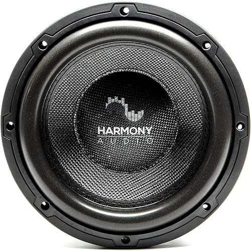 Harmony Audio HA-C104 Car Stereo Competition Carbon 10" Sub 2000W Dual 4 Ohm Subwoofer