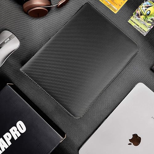 Miniatura 7 de PACKAPRO Carpeta de 9 bolsillos para tarjetas de 900 tarjetas coleccionables con 50 fundas extraíbles con cremallera, colección de tarjetas, carpeta