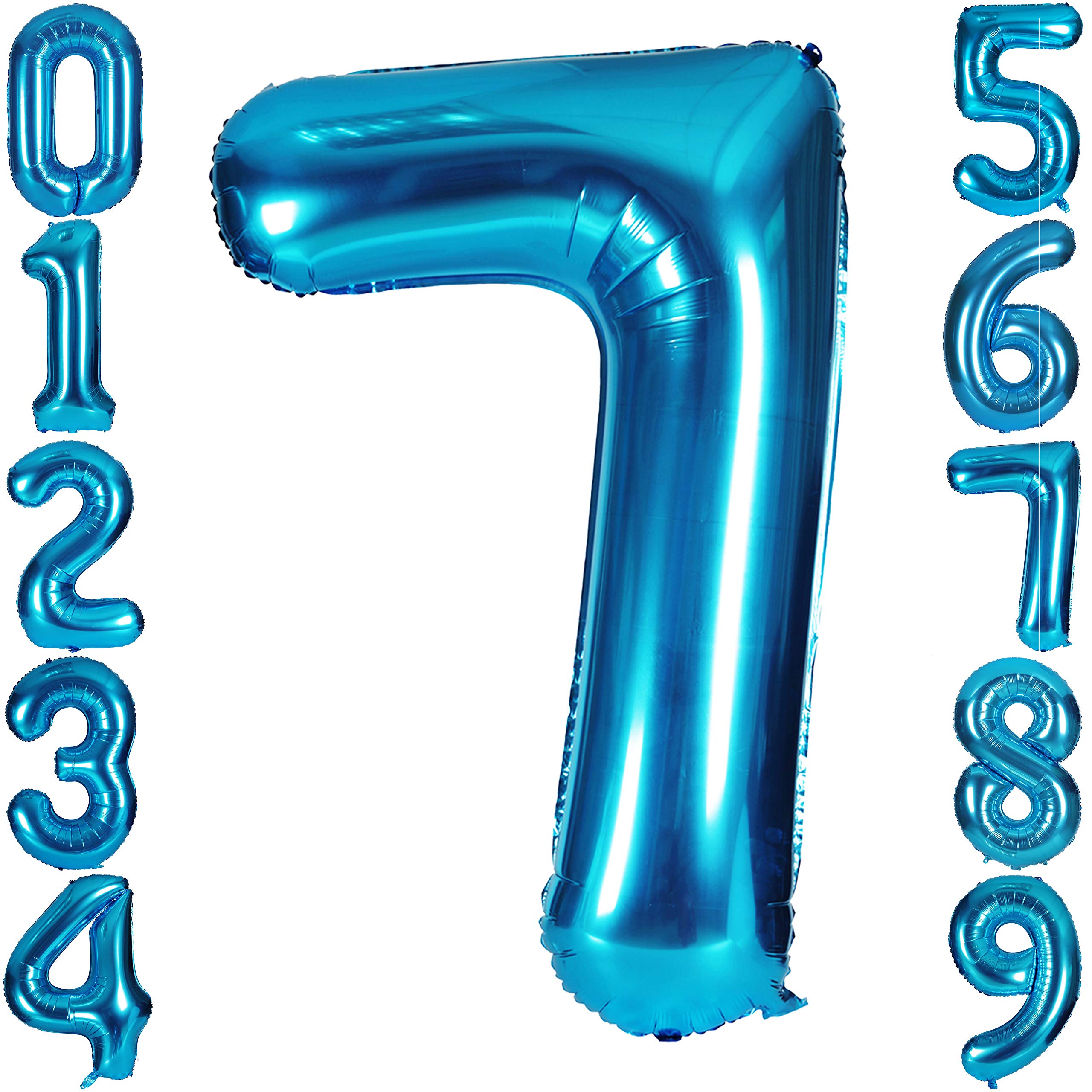 Red 0 balloon 40 Inch Giant Helium Foil Number 0 to 9 Red Balloon Birthday Wedding Party Digital Decorations (Number 0) — view 273