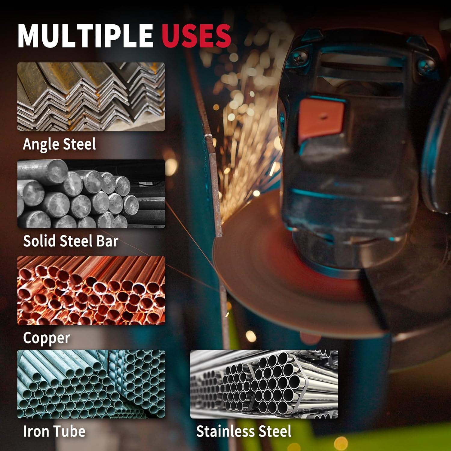 110 Pack Cut Off Wheels 4 1/2 Inch, Thin 4.5" x .045" x7/8" Metal & Stainless Steel Cutting Wheel for Angle Grinder, Cutting Discs with Aggressive Cutting