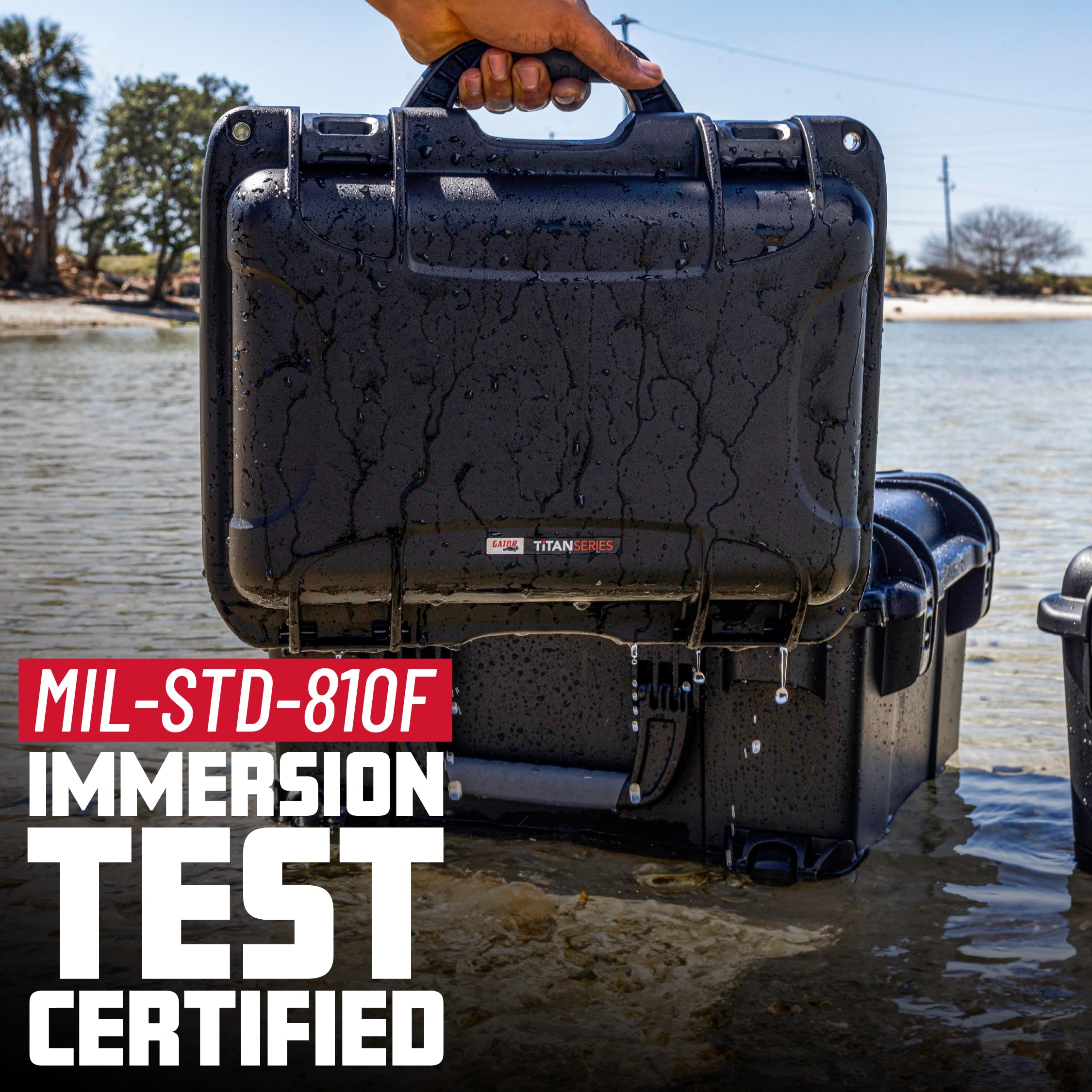 Gator Cases gu-1309 – 03-wpdf Negro Impermeable Caso Moldeado por inyección