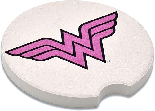 Miniatura 3 de Wonder Woman - Posavasos de cerámica absorbente para automóvil, paquete de 2
