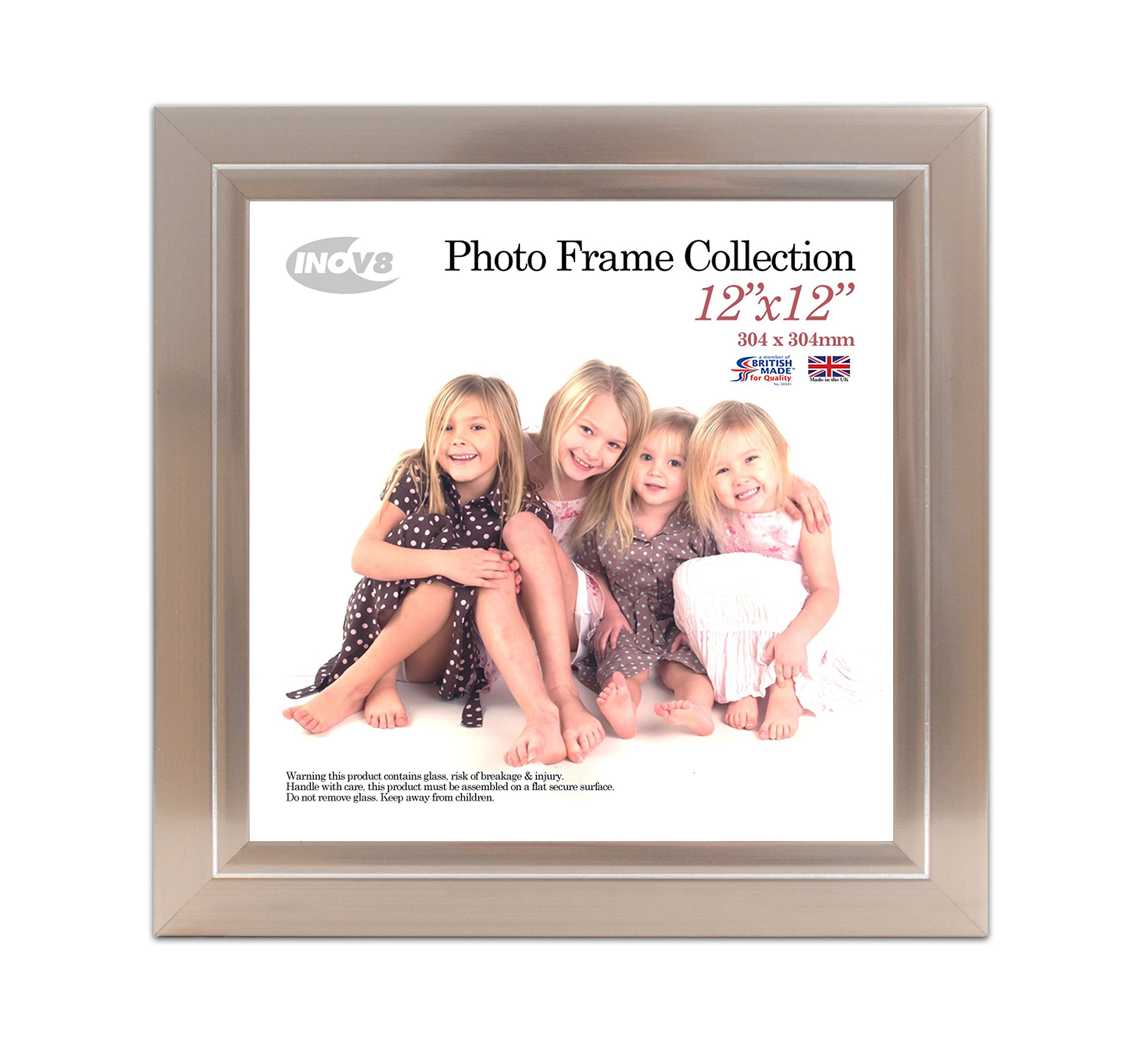 Inov8 12 x 12-Inch Photo Frame, 53 Pewter