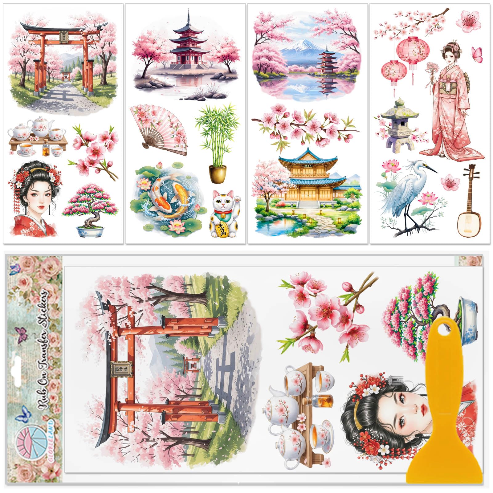 Pegatinas para muebles de estilo japonés para renovar tu salón con arte