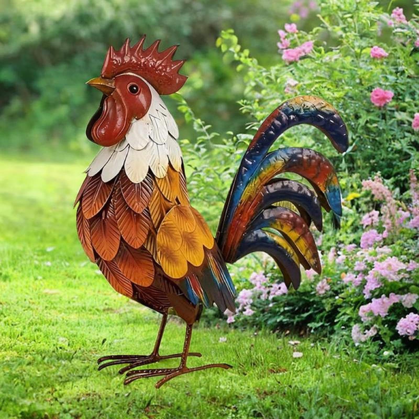 Statuetta da Giardino in Metallo, Decorazione da Prato, Arte Creativa da Giardino, Scultura di Animali per da Giardino, Giardino, Regalo di I