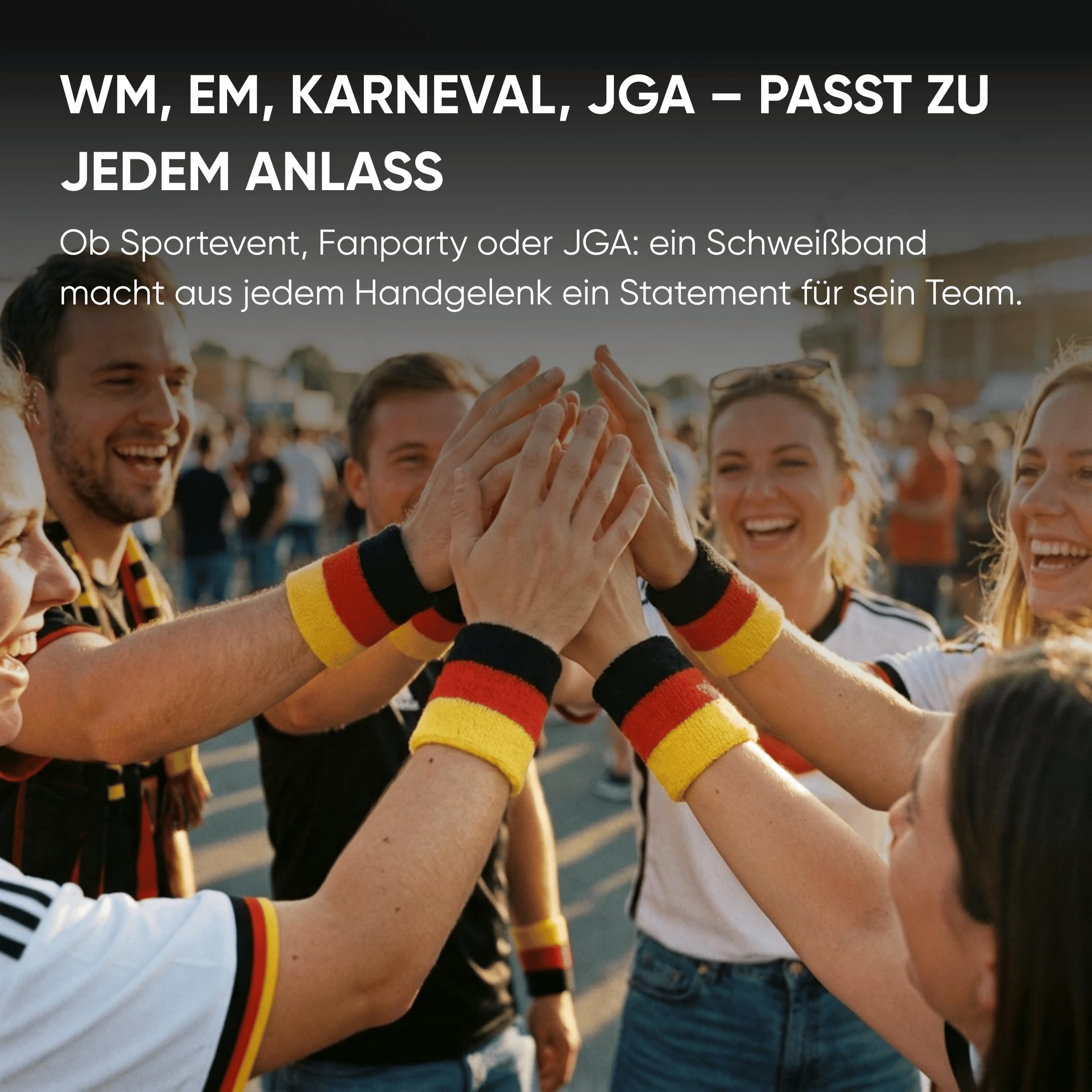 Sonia Originelli Fan-Set Bosnien Fan-Set 14 - Bosnische Fanartikel EM WM Fußball Party Karneval
