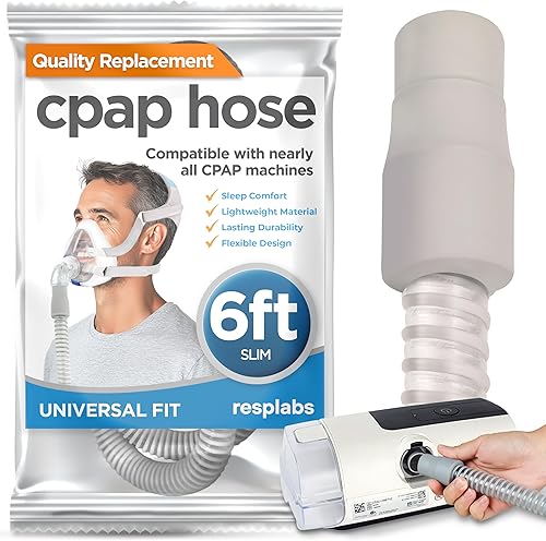 resplabs Manguera CPAP delgada – Reemplazo de tubo CPAP de 6 pies, manguera universal no calentada para máquinas CPAP y BiPAP – Suministros CPAP