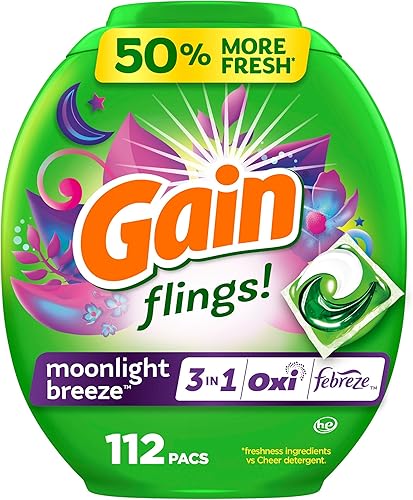 Miniatura 21 de Gain Flings! Paquete de detergente líquido para ropa, Moonlight Breeze, 42
