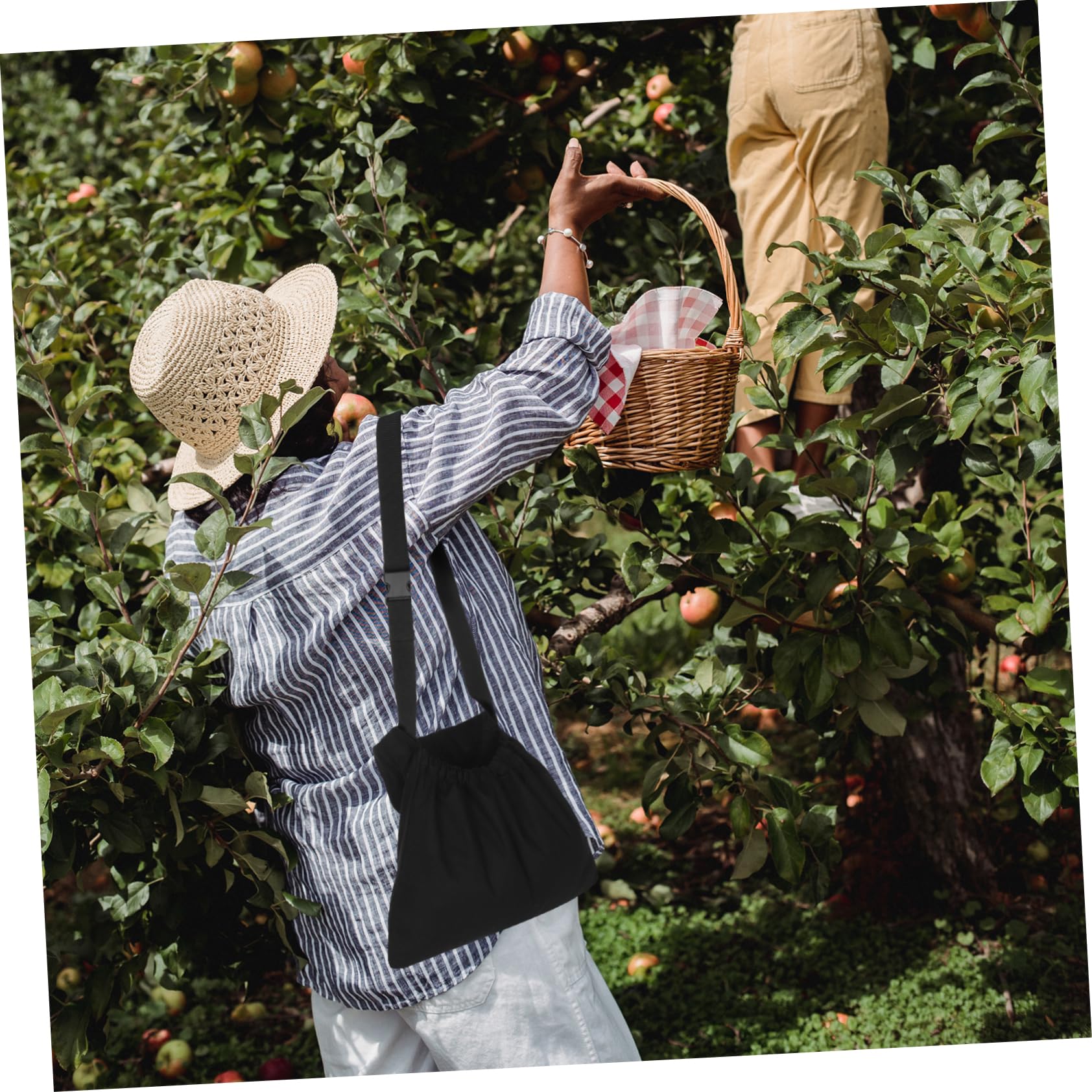 Abaodam Mushroom Foraging Kit Adjustable Belt Picking Bag for Fruit Vegetable Harvesting Camping Gardening