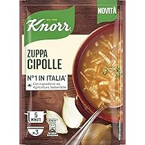Knorr Zuppa Cipolle, Piatti Pronti Knorr con Verdure da Agricoltura Sostenibile, Senza Coloranti, Fonte di Fibre, 61 g
