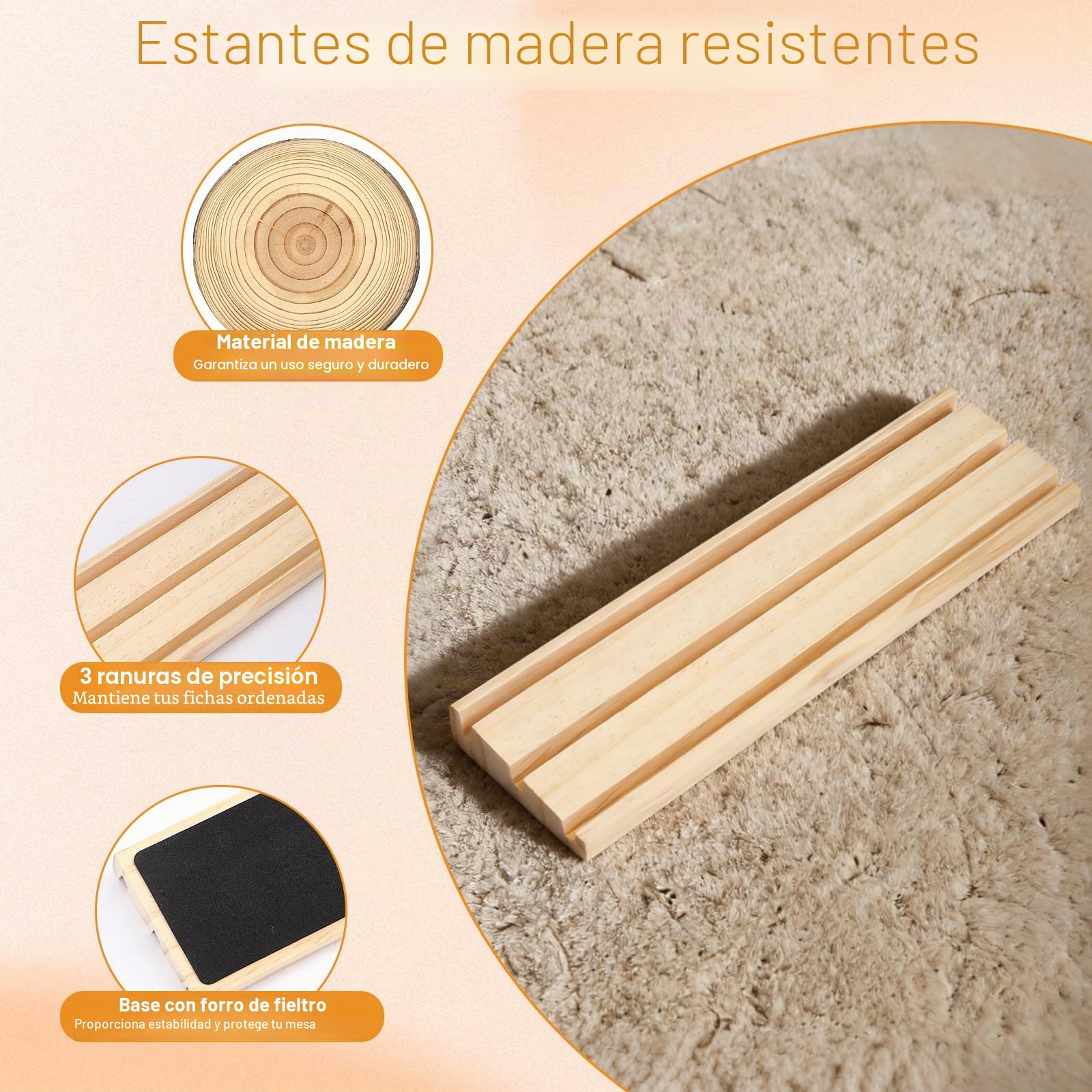 Rummi Original con estuche para 2-8 jugadores | 214 fichas de melamina + 8 soportes de madera, estuche y bolsa de almacenamiento