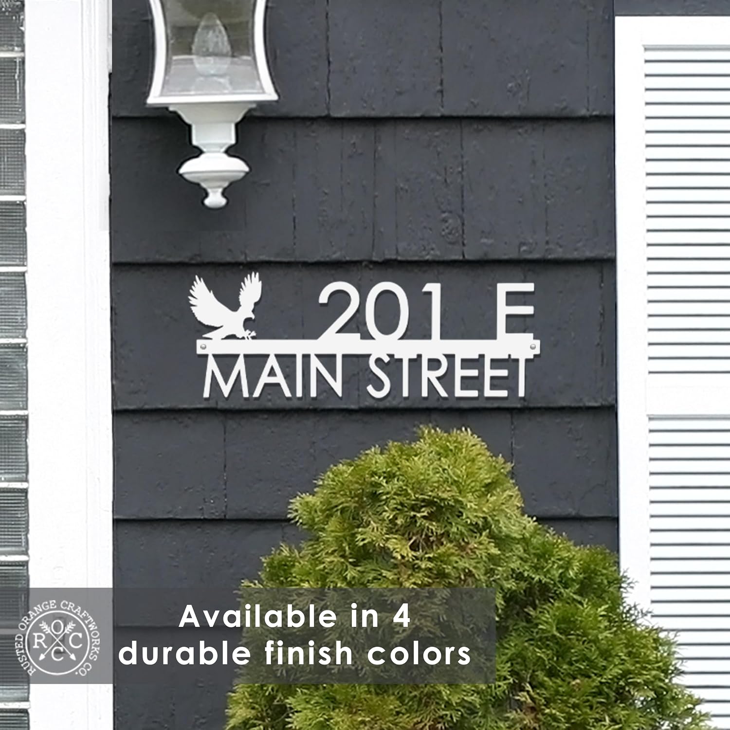 Modern Outdoor House Numbers (18 Inch) - Horse Themed Customizable Handing Address Plaques House and Home Number Signs