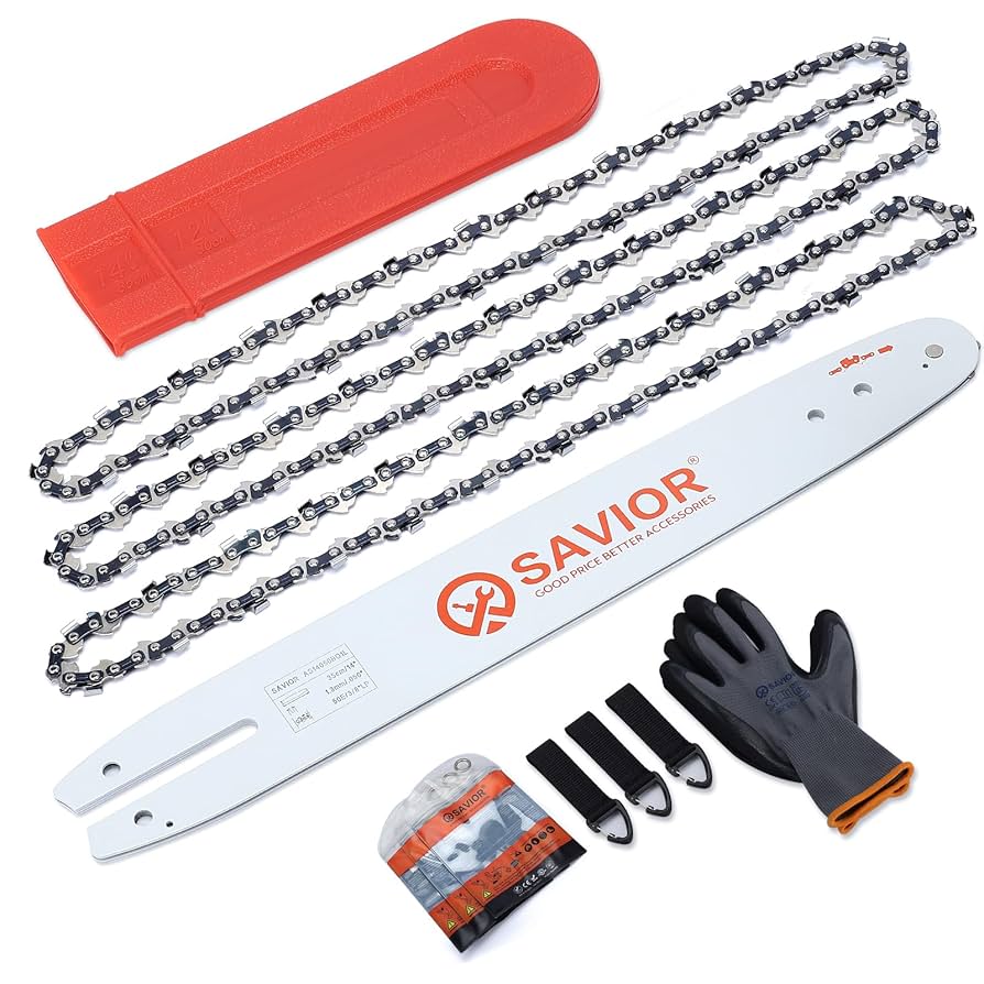 Amazon.com : Savior 14 Inch Chainsaw Bar and S50 Chain Combo