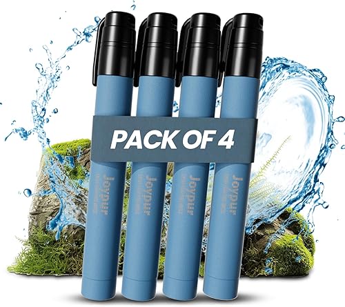 Miniatura 24 de Pajita de Filtro de Agua Portátil para Supervivencia, Equipo Esencial para Acampar y Senderismo, Pajita de Purificación de Agua para Viajes,