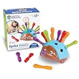 Learning Resources Spike The Fine Motor Hedgehog - Toddler Montessori Toys, Stacking Shape, Gifts For Boys And Girls, Sorting And Matching Skill Activities, Educational Games, Kindergarten