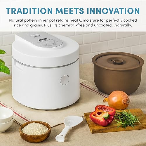 Miniatura 4 de AROMA® Professional Rice Cooker with Purple Clay Cooking Pot, 6-Cup (Uncooked) / 12-Cup (Cooked), Healthy Grain Multicooker, Natural Ceramic, 3 Qt,