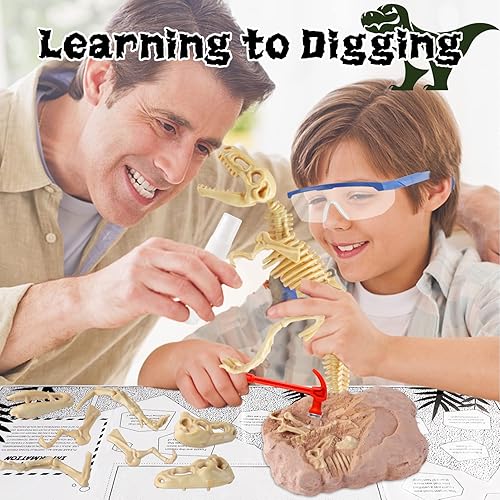 Miniatura 5 de Juguetes de dinosaurio Kit educativo de ciencia regalo para niños, Spinosaurus STEM Activtives, Dino regalos geográficos con dientes brillantes para