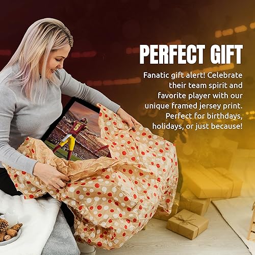 Miniatura 7 de Sporticulture Arte de pared enmarcado de fútbol americano de la NFL, Washington Commanders, Terry McLaurin, Jayden Daniels, póster con imagen para