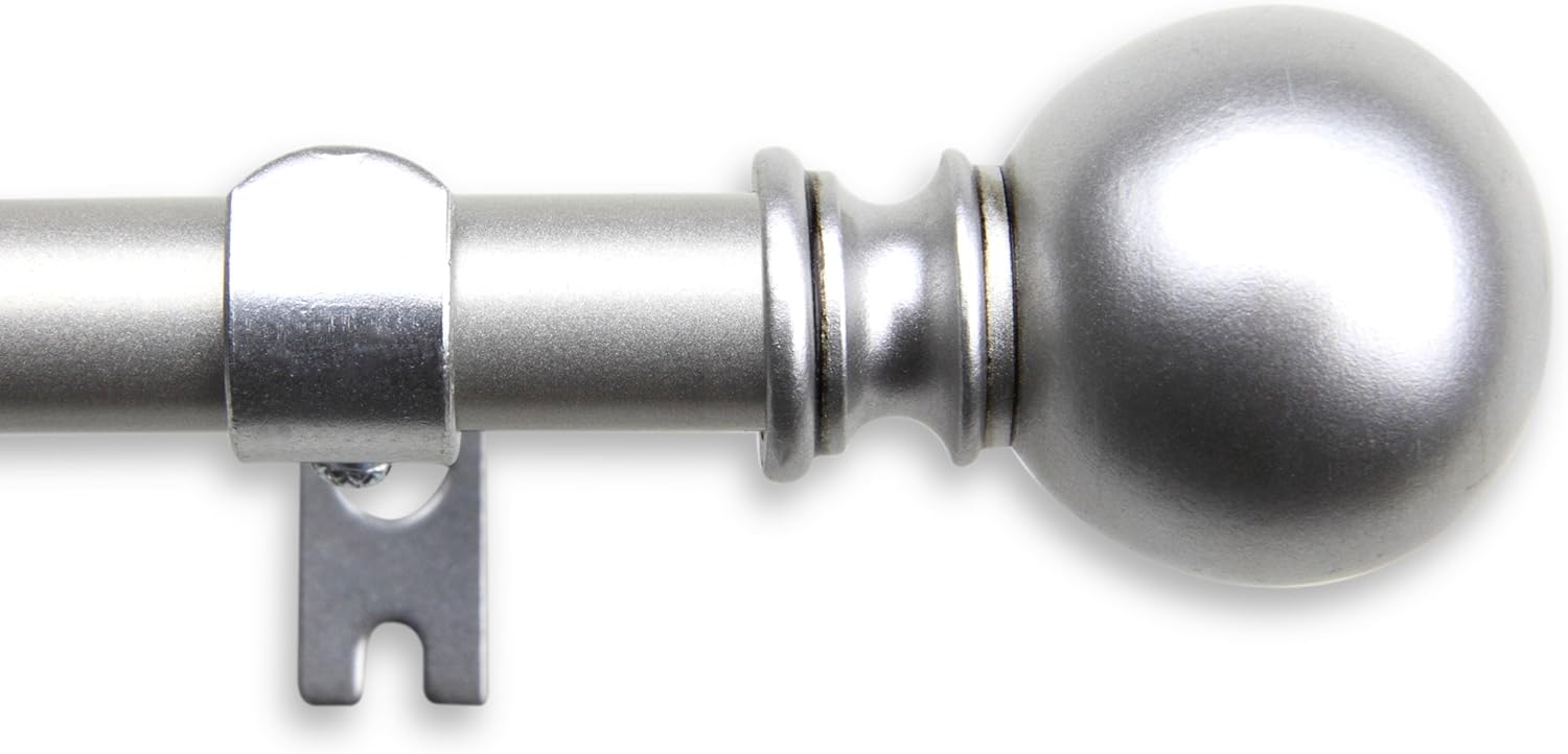 A&F Rod Decor Lorena Curtain Rod 84120 inch Satin