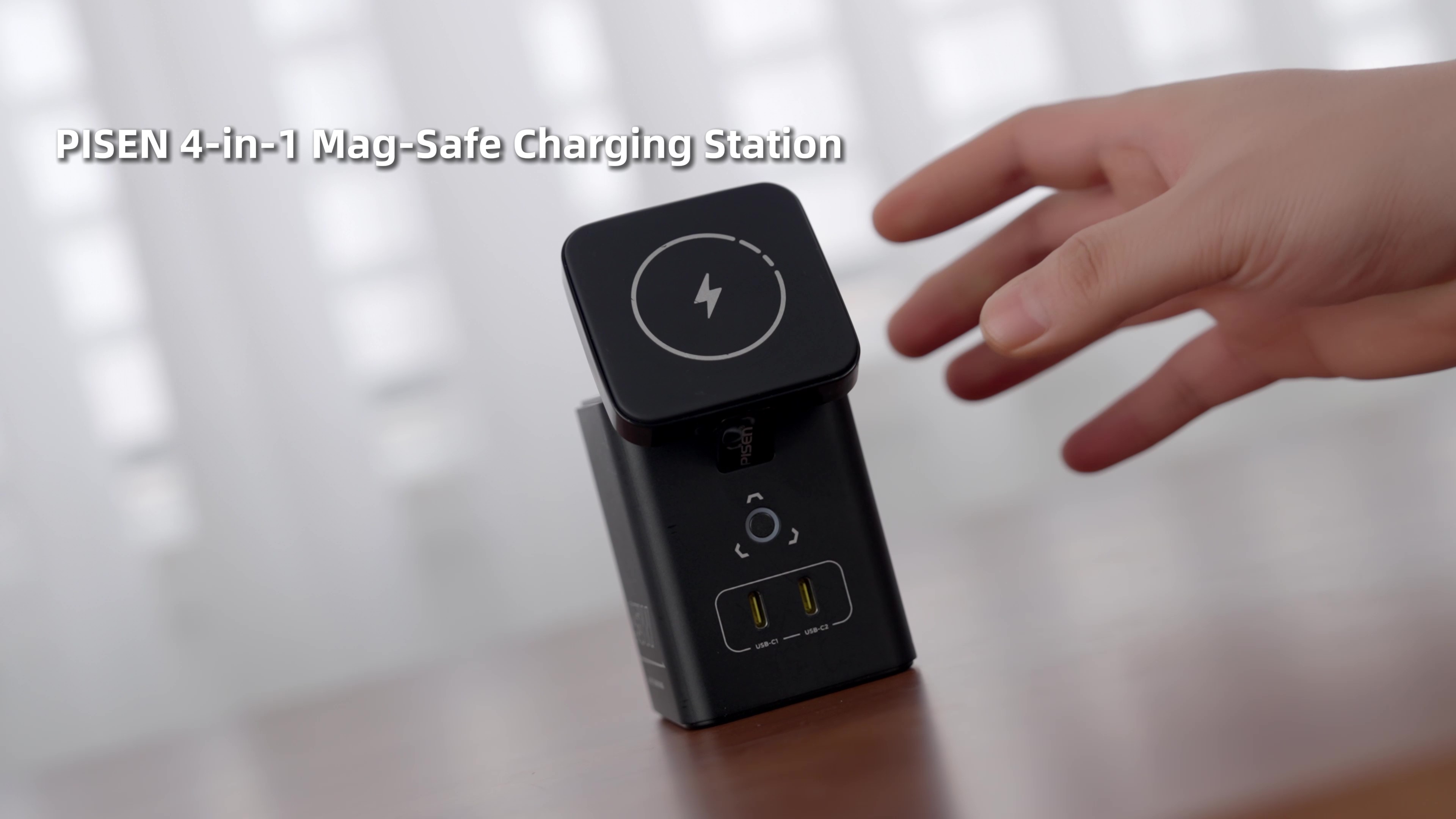 Amazon.com: PISEN 4-in-1 Mag-Safe Wireless Charger - 45W GaN